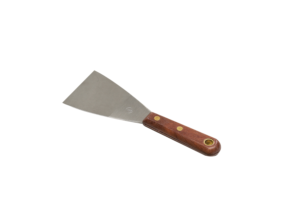 Palette Knife Stainless Steel 80 mm with Wooden Handle – NO FOOD DOCUMENTATION
