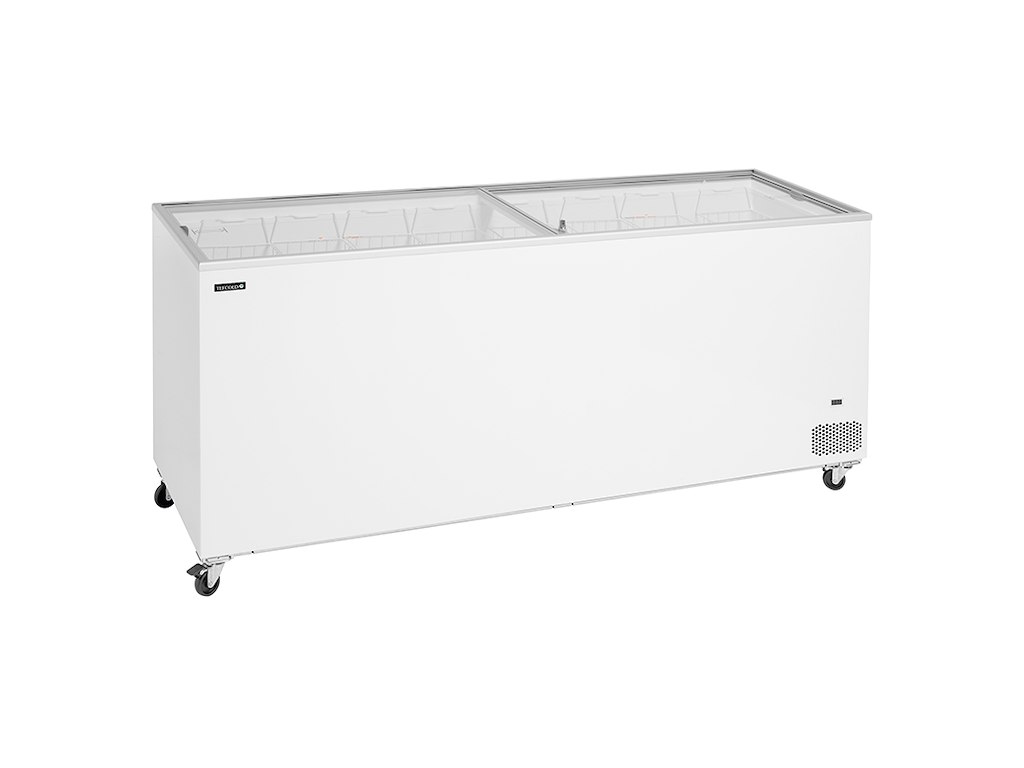 Chest freezer display 620 ltr White with wheels