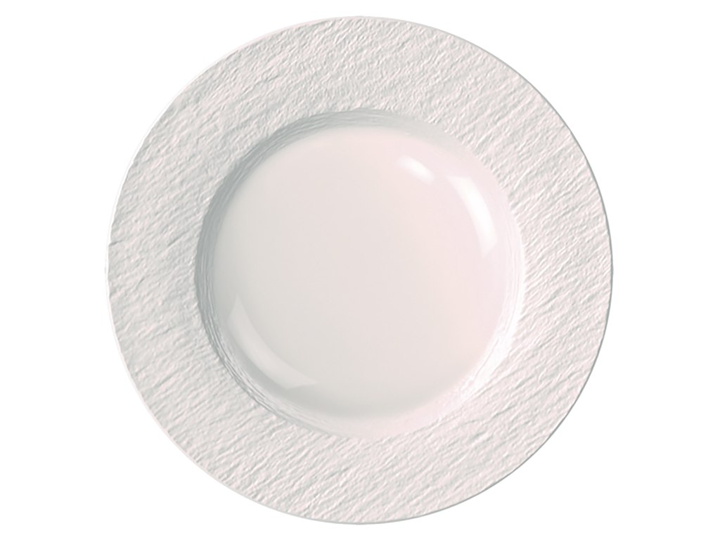 The Rock Glazed Tallerken 22 cm Hvid