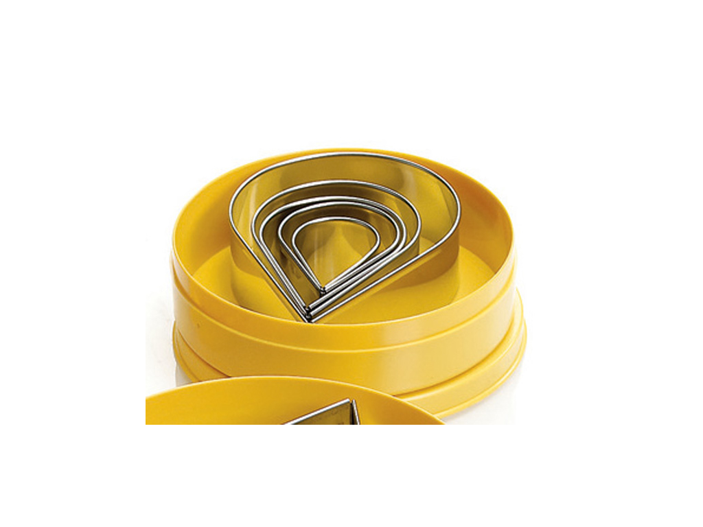 Cookie cutter set drop RF 6 pieces 45-116 mm