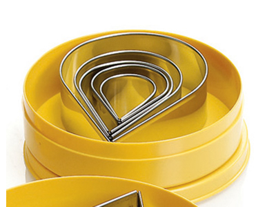 Cookie cutter set drop RF 6 pieces 45-116 mm