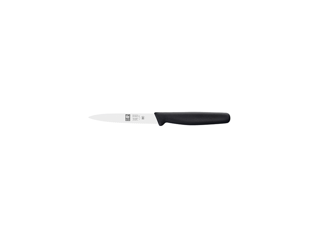 Decorative Knife - Stainless Steel - Black - 90mm - Wavy Blade