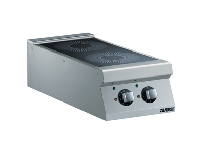 Induction cooking table 2 zones electric 400 mm 900