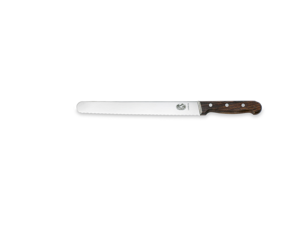 Universal knife, 25 cm, Victorinox, wooden handle, with serrated edge