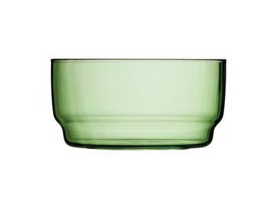Bowl glass Torino 12 cm 2 pcs. Green