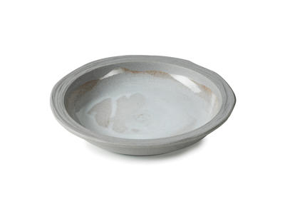 No.W Deep Plate Ø 21 cm White/Gray