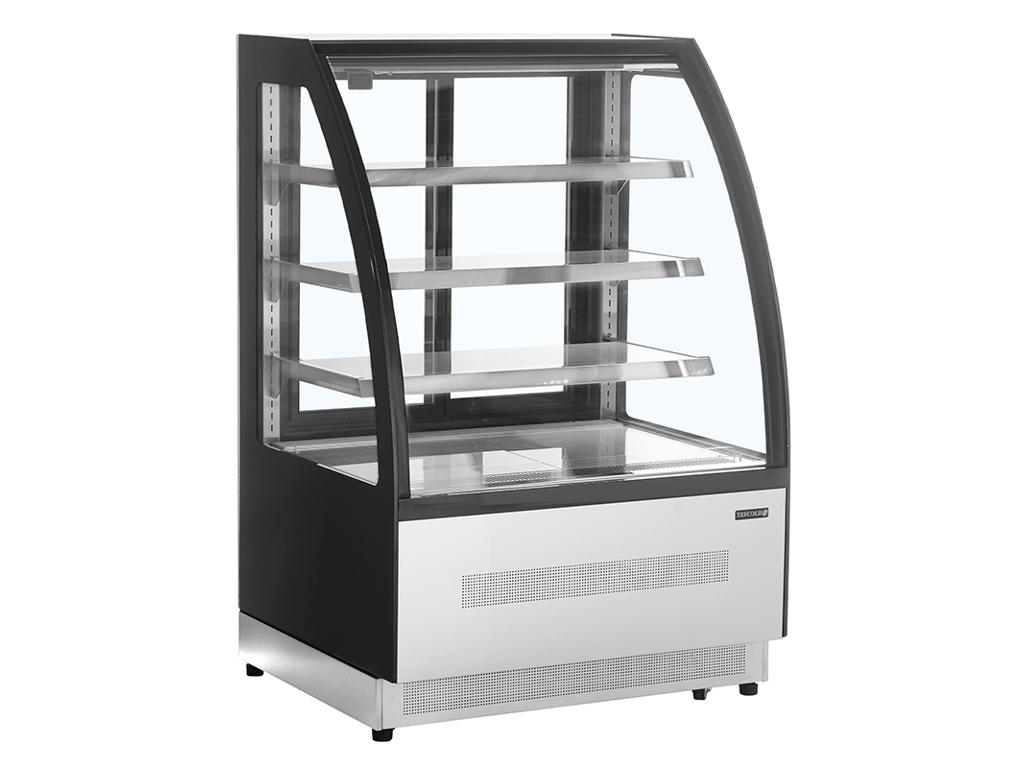 Refrigerated display case 3 shelves +2-+8C Black