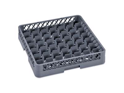 Dishwasher tray for glasses 49 compartments gray