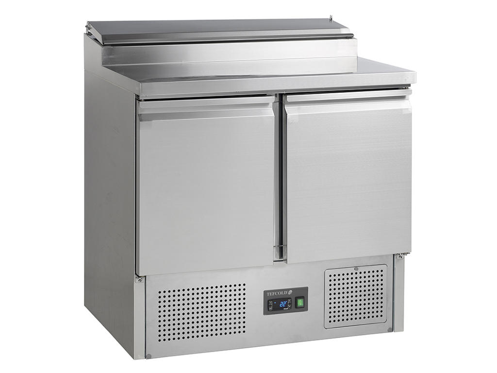 Refrigerated display case 2 doors with cooling attachment GN1/6