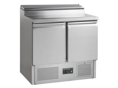 Refrigerated display case 2 doors with cooling attachment GN1/6