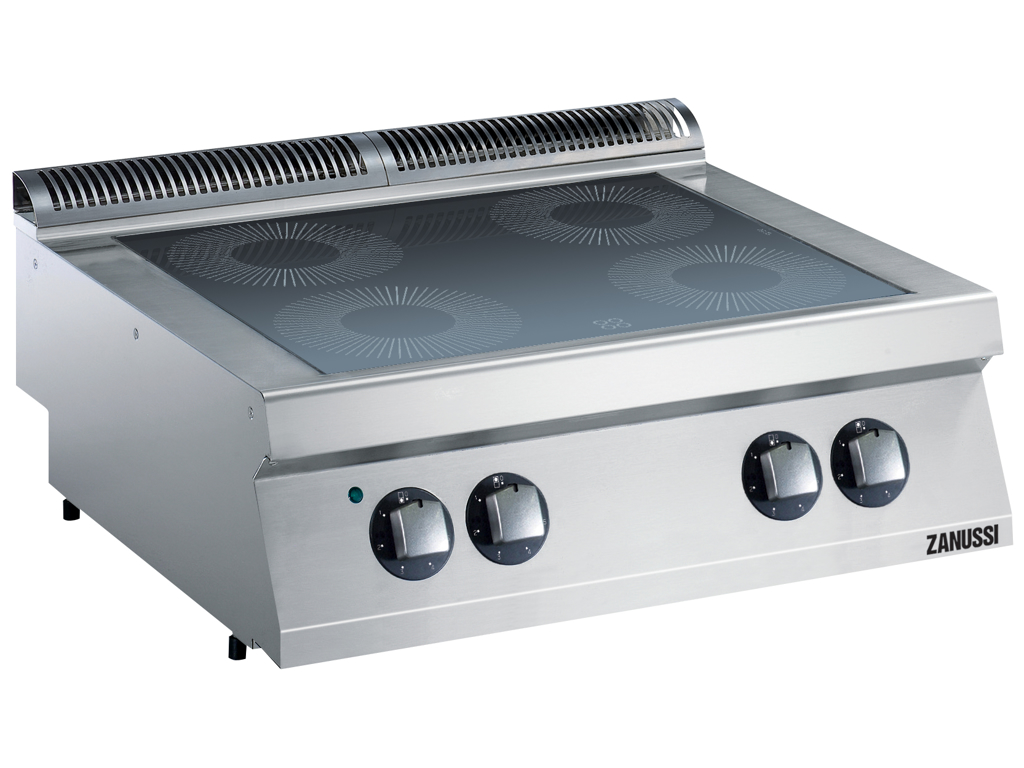 Glass ceramic cooking table 4 zones electric 800 mm 7