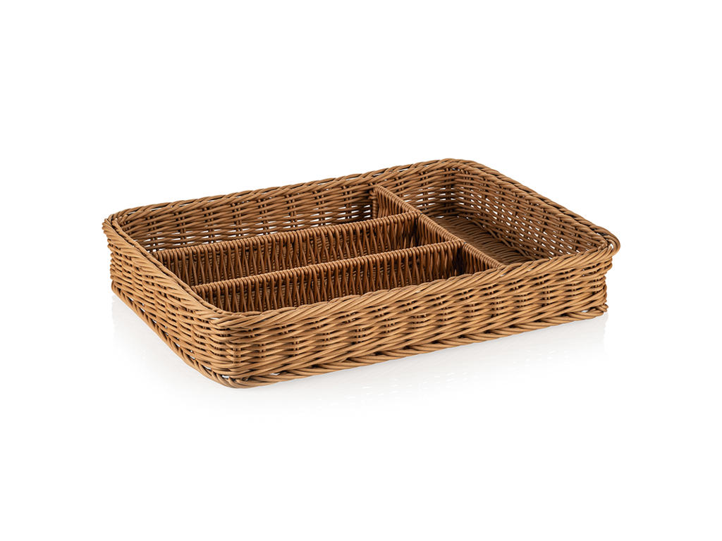 Cutlery basket Beige 40x30x6.5 Weaver Pro