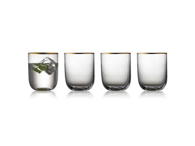 Glass Tumbler Palermo Gold 35 cl 4 pcs.