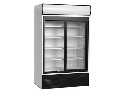 Display refrigerator 645 l w/2 sliding doors lighto
