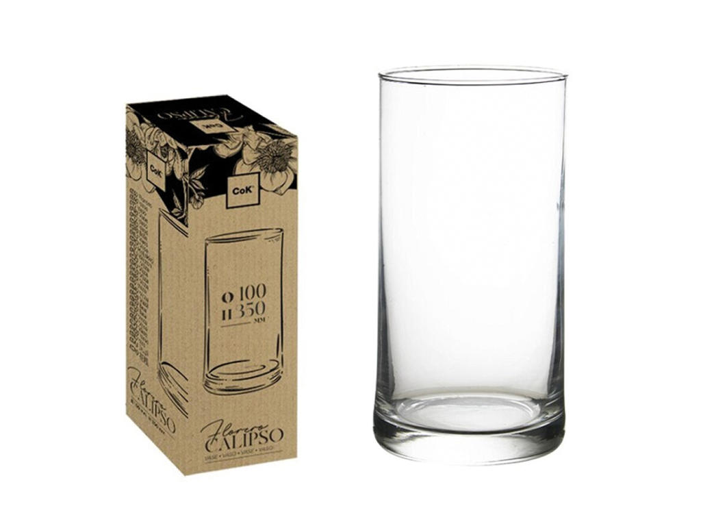 Vase Glass Ø100 mm H: 350 Calipso