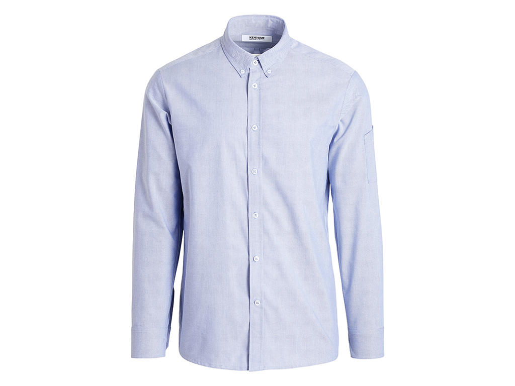 Shirt Light blue Men Button Oxford