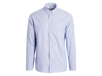 Shirt Light blue Men Button Oxford
