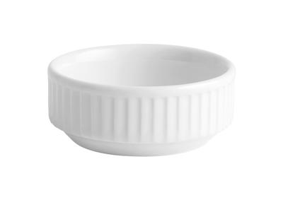 Bowl Plissé 7x3 cm White