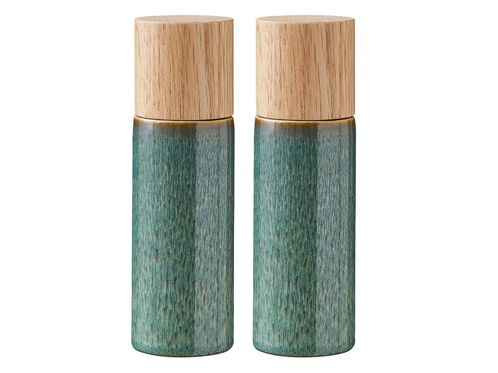 Salt & Pepper set 17 cm Green BITZ
