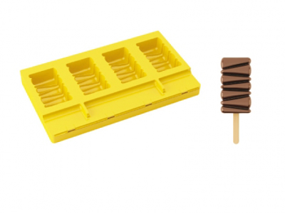 Ice mold Silicone 4 pcs with 50 pcs sticks