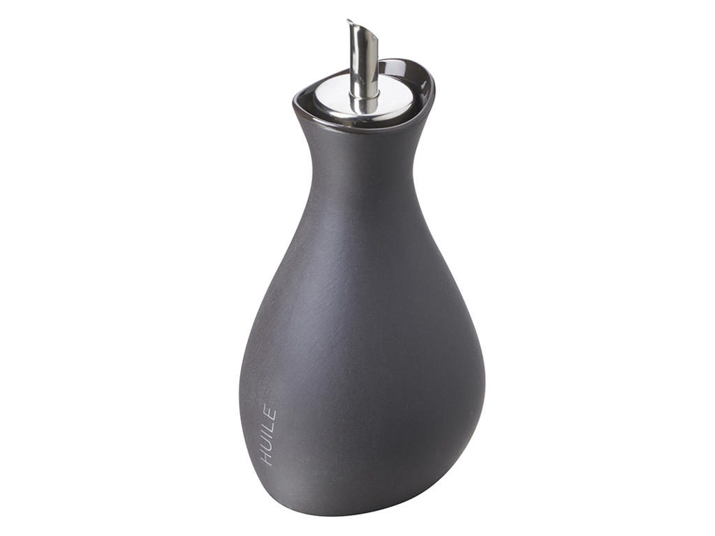 Oil bottle with pourer 8x8 cm Slate Liquid
