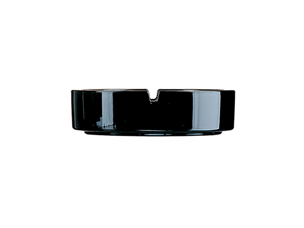 Ashtray 8.5 cm Black glass