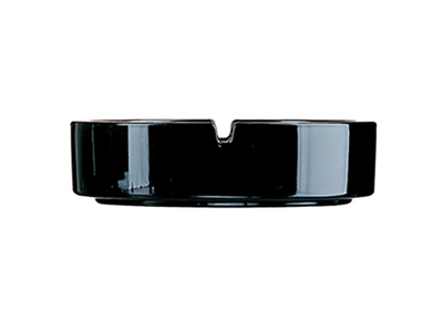 Ashtray 8.5 cm Black glass