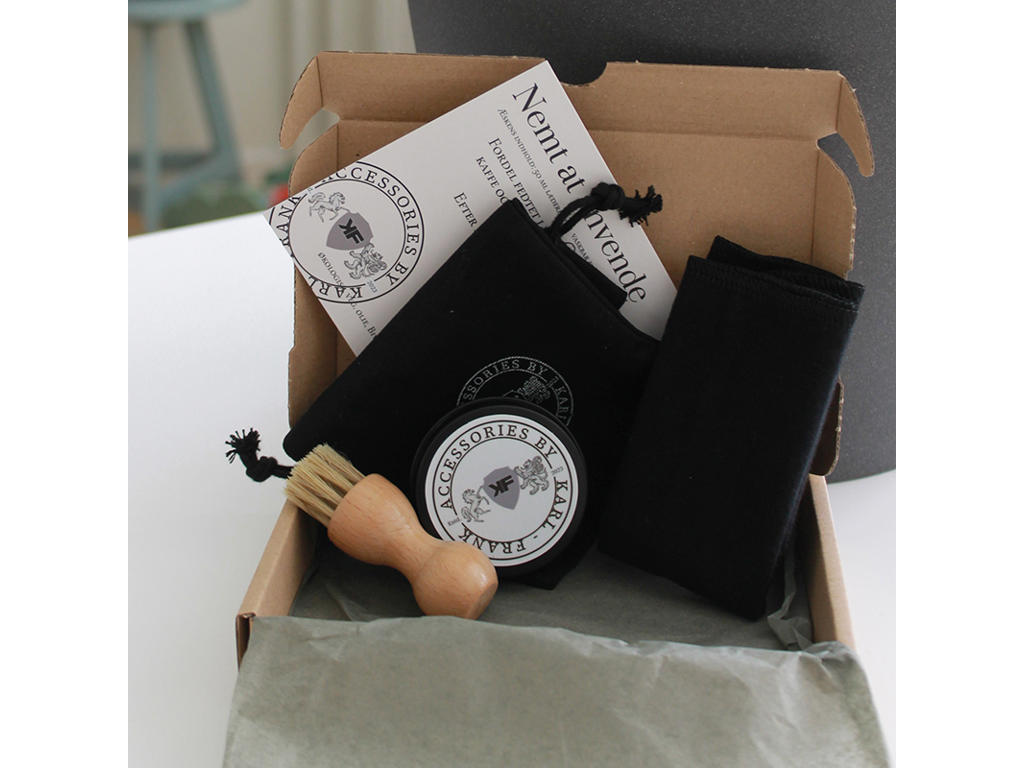 Care set t. Leather 50 ml. m. Brush/Cloth