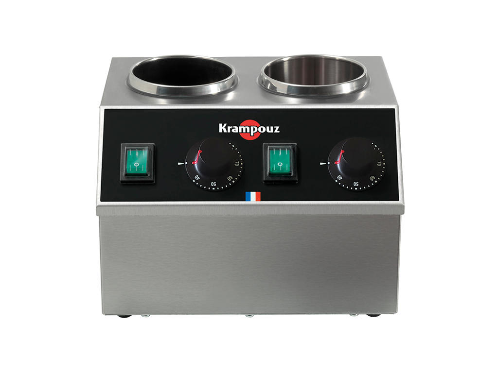 Chocolate warmer for 2 bottles