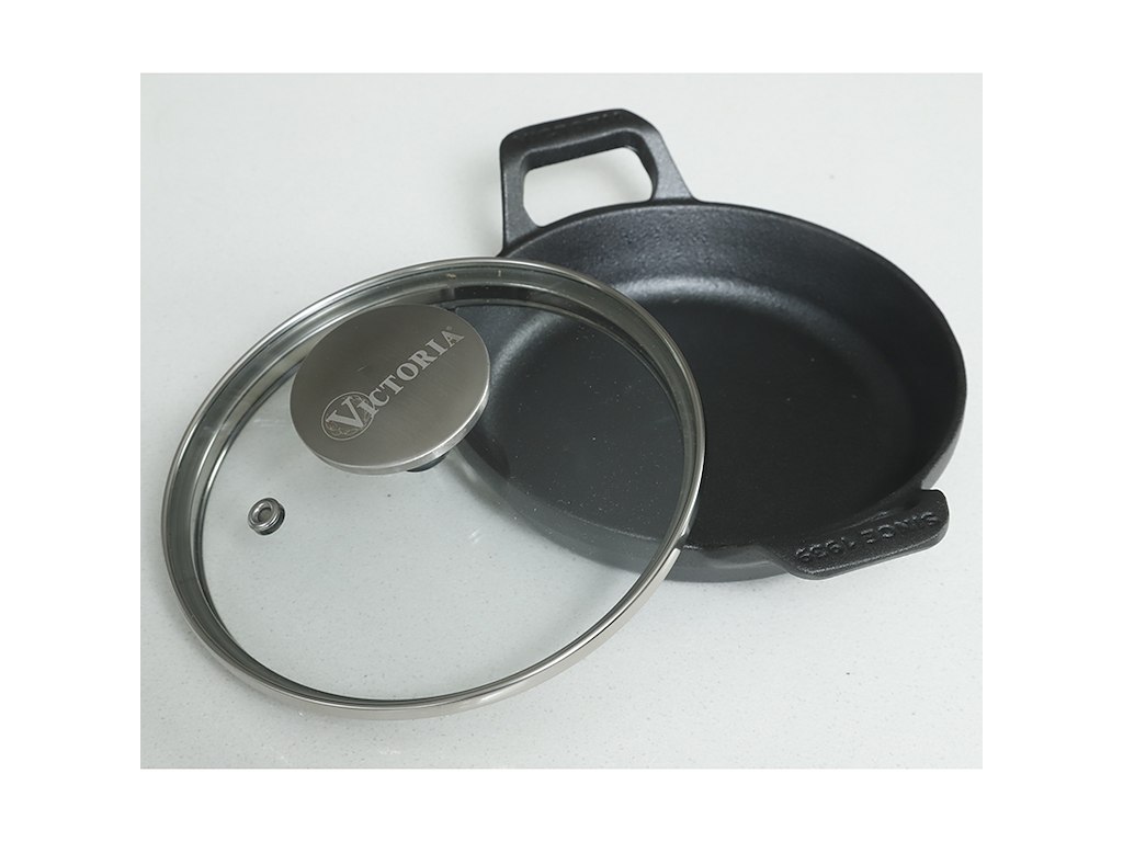 Mini pot with glass lid Ø14 cm Cast iron