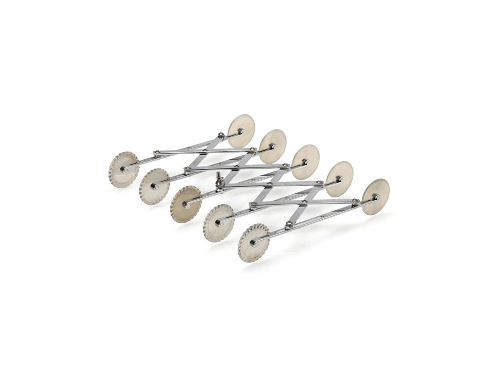Dough cutter straight & serrated with 5 wheels Ø55mm