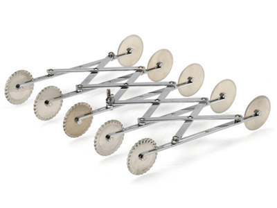 Dough cutter straight & serrated with 5 wheels Ø55mm