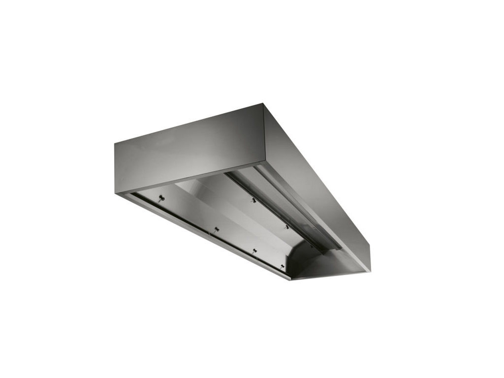 Extractor hood 1200x1200 mm wall with condensation cover
