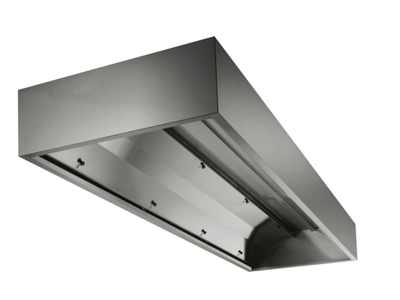 Extractor hood 1200x1200 mm wall with condensation cover