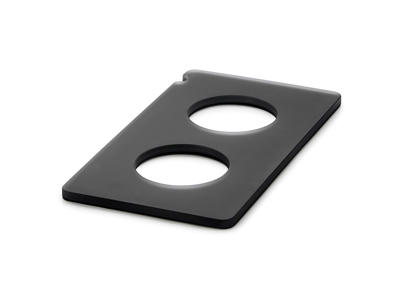 Tray for 2 Bottles 32.5x17.5 cm Anthracite A Scene