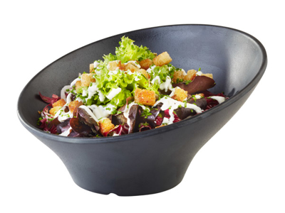 Melamine Bowl Black Ø 22.5 cm