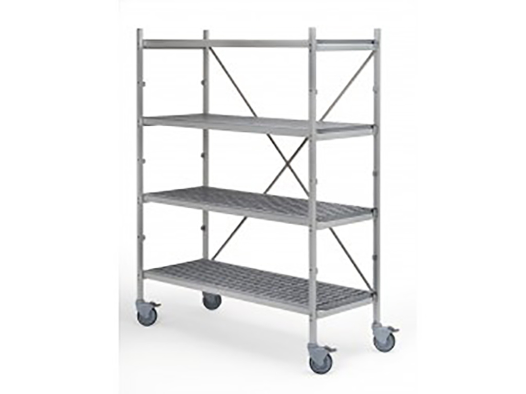 Bourgeat shelf with wheels 800x1845 mm