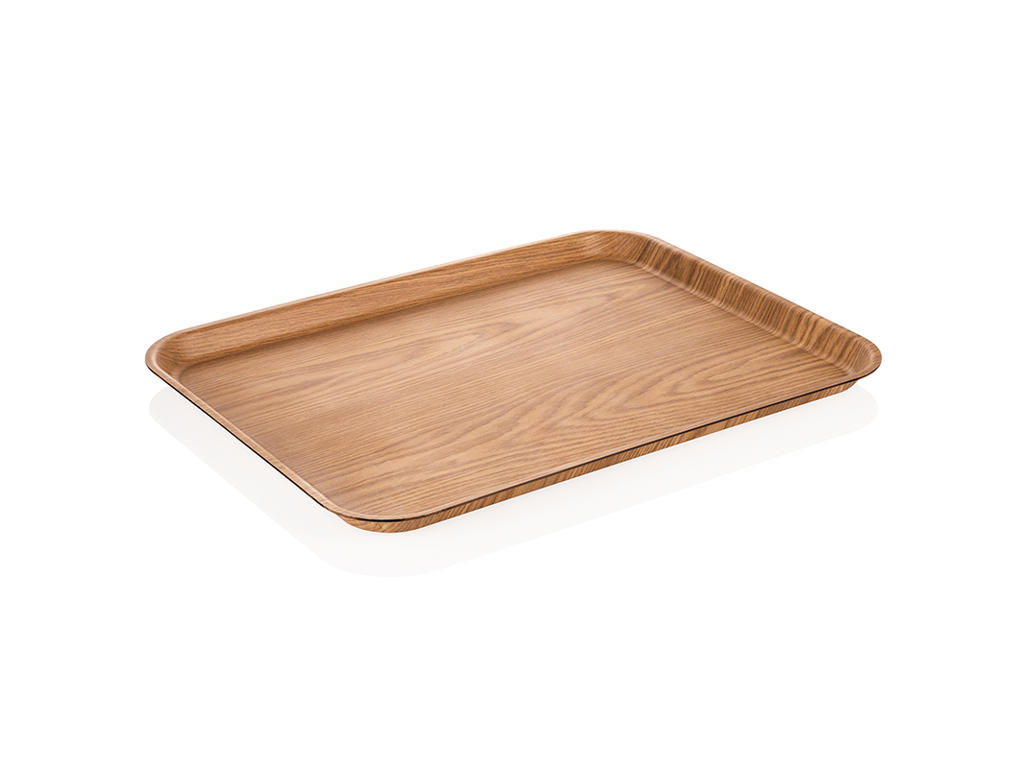 Tray Melamine Wood Non-slip 59x45x2.5 cm