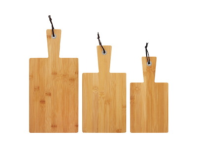 Cutting board with handle 3 pcs. Bamboo