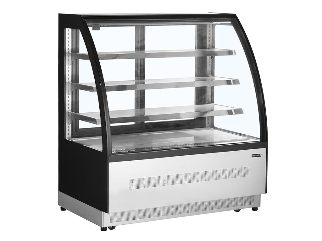 Refrigerated display case 3 shelves +2-+8C Black