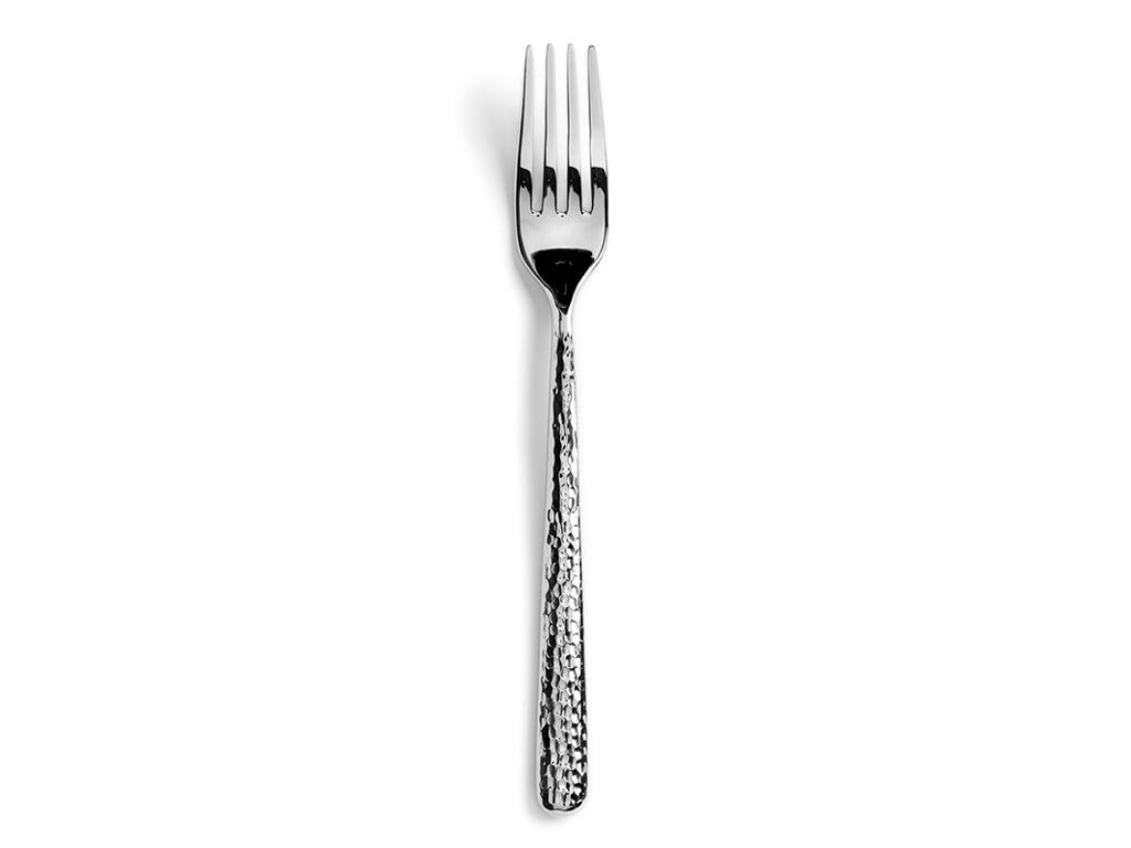 Fork Dessert hammered 18.5 cm Stainless steel Courchevel