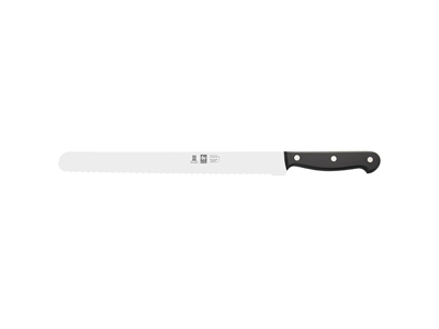 Universal Knife - Stainless Steel - 300mm - Serrated Edge - Black