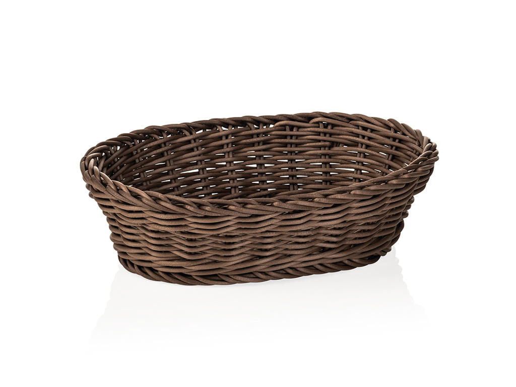 Bread Basket Black 25x19x6.5 cm Weaver Pro