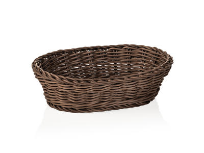Bread Basket Black 25x19x6.5 cm Weaver Pro