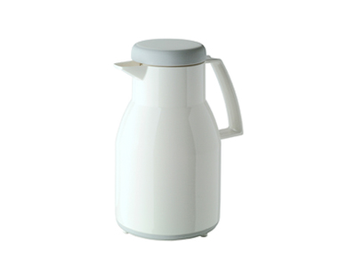 Thermal jug White 1ltr. dishwasher safe