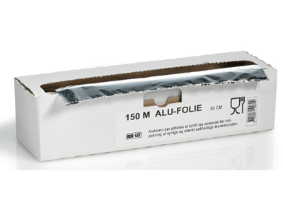 Aluminum foil 30 cm x 150 m in cutbox
