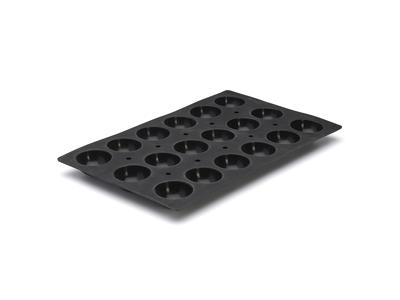 Baking mold Silicone 1/1 GN 18 half spheres