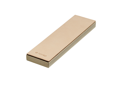 Tojiro leather strap on base, 25x7x2.5 cm