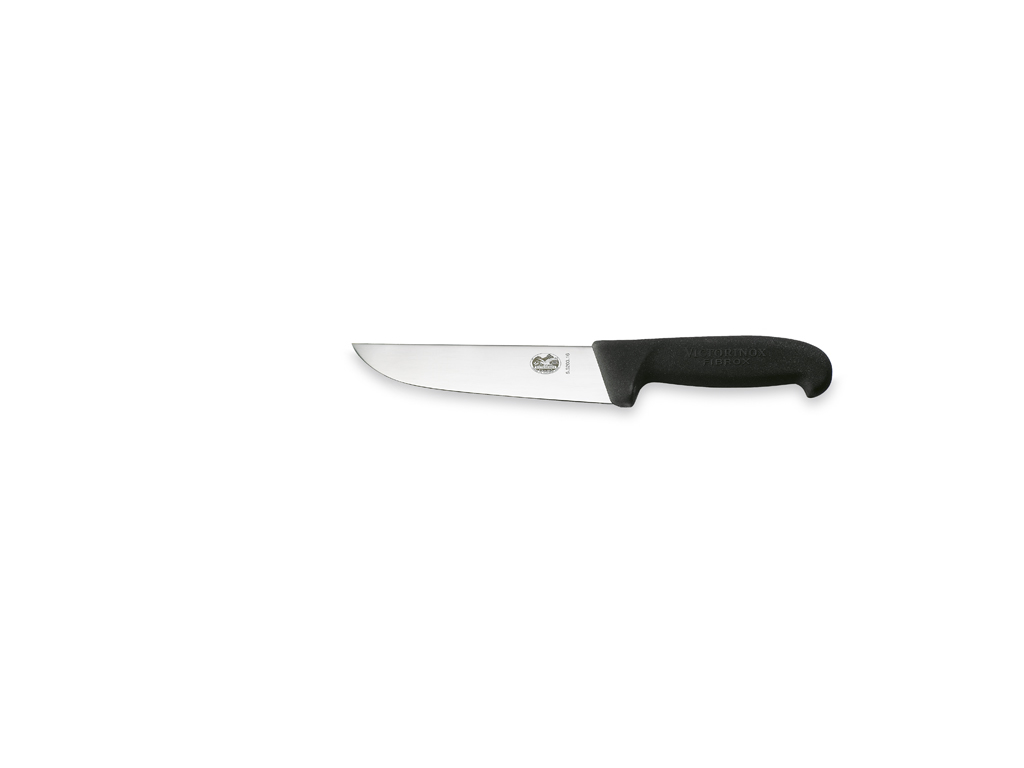 Butcher knife, 16 cm, Victorinox Fibrox, black