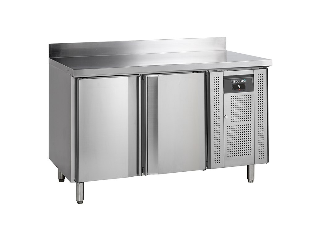 Refrigerated display case 2 doors with back edge GN1/1 190 ltr